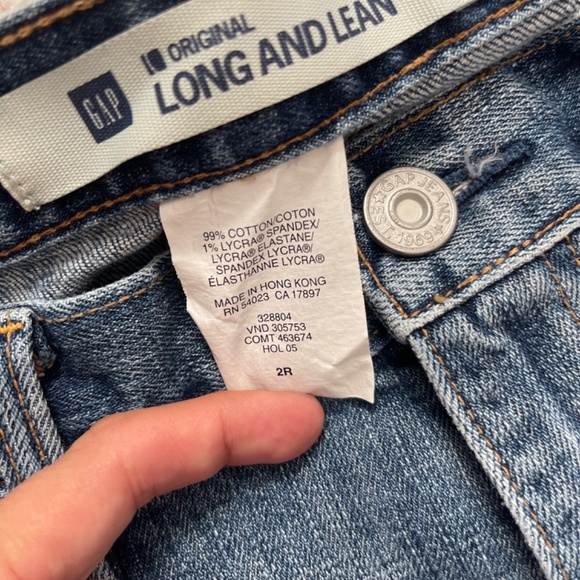 Gap Low Rise Long and Lean Denim Jeans Size 2 Regular - Picture 6 of 8